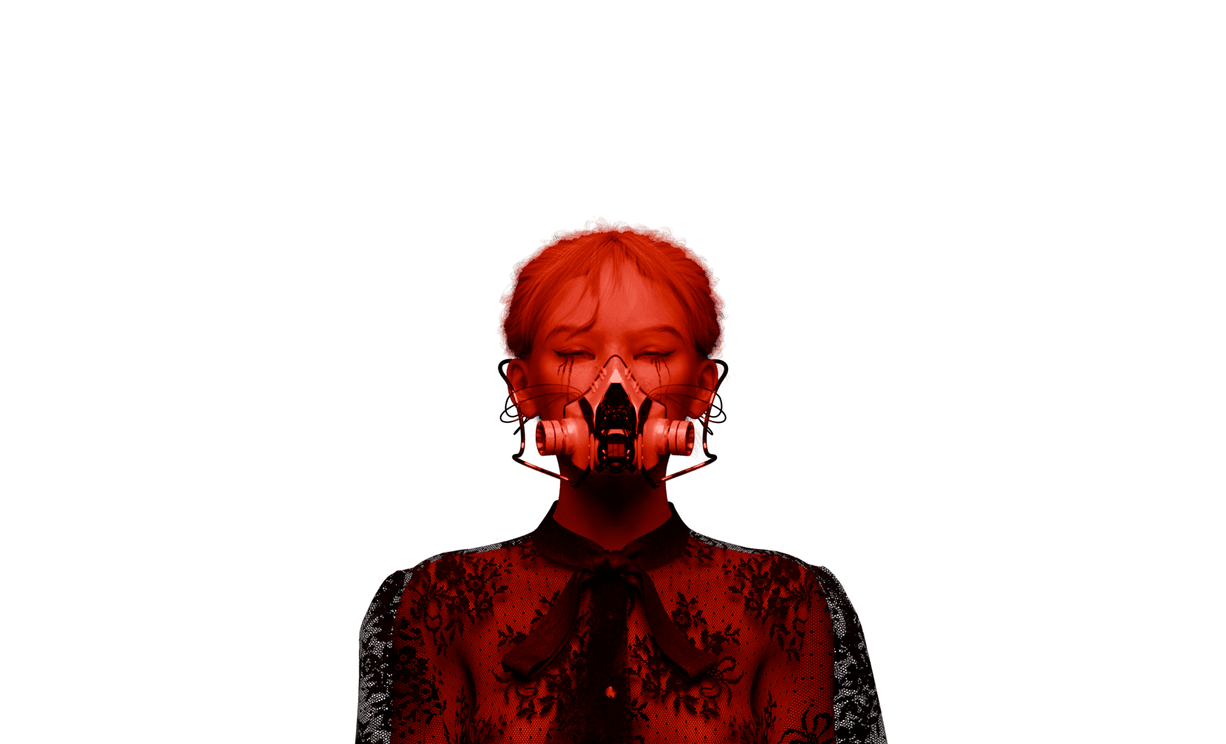 Flickering portrait overlay